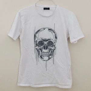 Zara Men’s Skull Embroidered T-Shirt